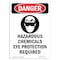 Signmission Safety Sign, OSHA Danger, 10" Height, Hazardous Chemicals, Portrait OS-DS-D-710-V-1310 - alternate 1
